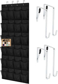 GORILLA GRIP Over the Door Shoe Organizer, 24 Large Pockets, Space Saving by Unknown