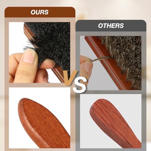 4Pcs Shoe Shine Kit, Horsehair Brush - Image 4