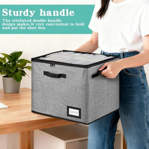 UPgraded Stackable Shoe Box Organizer - Image 6