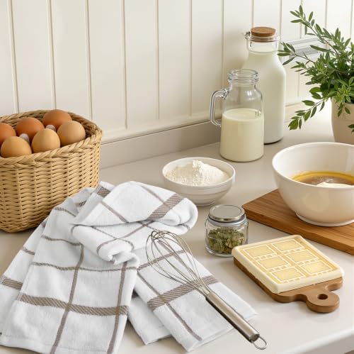 Homaxy Terry Stripe Kitchen Towels 18"x28", 6 Pack - Image 7