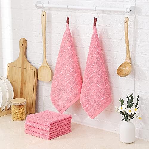Homaxy 100% Cotton Terry Kitchen Dish Cloths, 6 Pack - Image 6