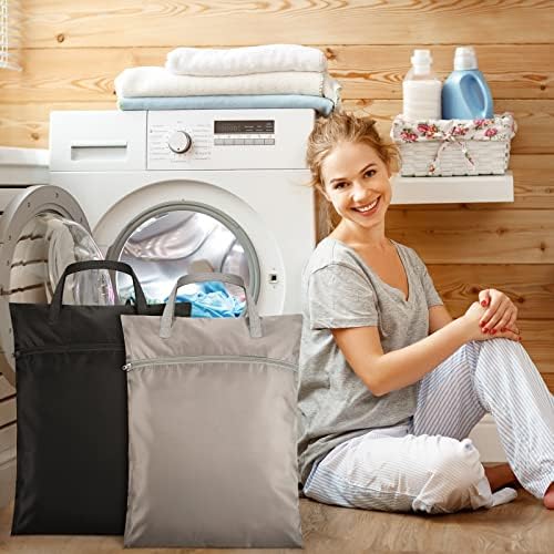 Oudain 2 Pcs Travel Laundry Bags Waterproof Dirty Clothes Bag - Image 6