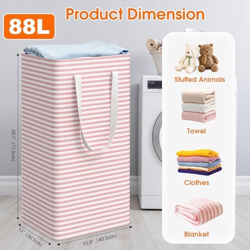 3-Pack Laundry Basket, Collapsible Laundry Hampers - Image 2