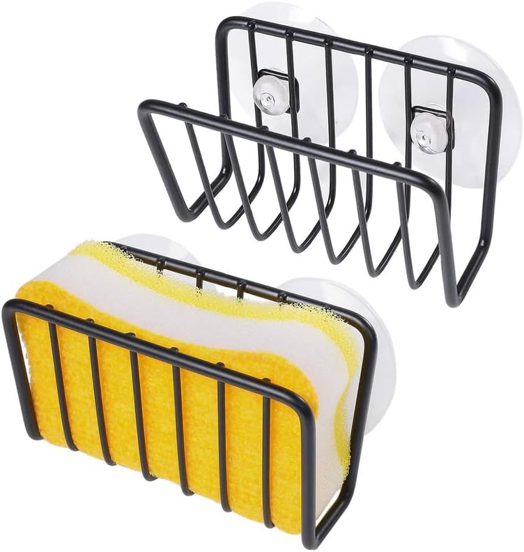 Toplife Sponge Holder for Kitchen Sink, Rust-Proof Suction Cup Sponge Caddy by Toplife