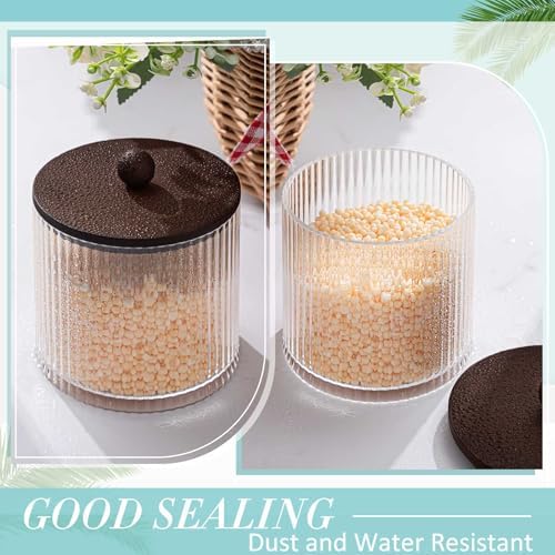 6 Pcs Plastic Holder Dispenser Bathroom Jars - Image 3