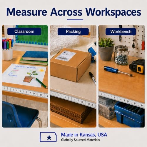 ChromaLabel Adhesive Measuring Tape, 12 Inch Ruler, 1 Inch x 13.9 Yd - Image 5
