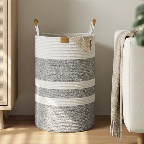 Nunsino 75L Striped Laundry Hamper by Nunsino