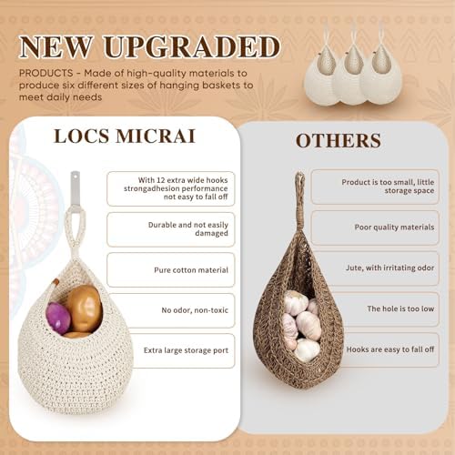 Hanging Fruit Baskets for Kitchen - Image 2