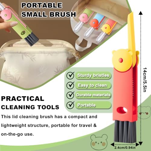 3 in 1 Cup Lid Gap Cleaning Brush, Home Kitchen Crevice Brush Cleaning Tools - Image 4