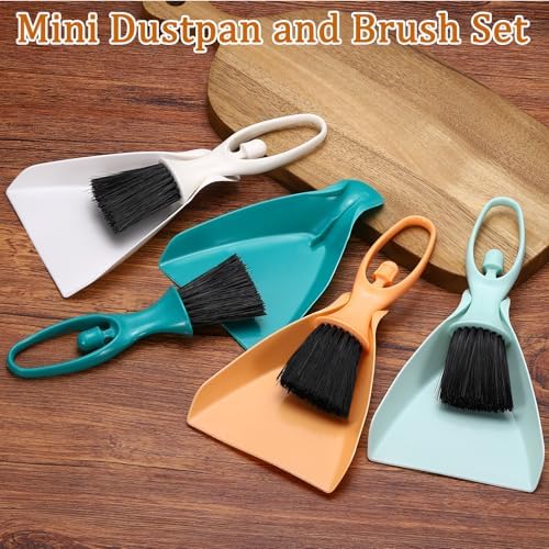 uxcell Mini Dustpan and Brush Set, Small Broom and Dustpan Set - Image 4