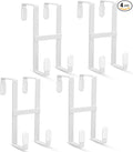 FYY 4 Packs Over The Door Hooks, Double Sided Door Hanger Hook by FYY