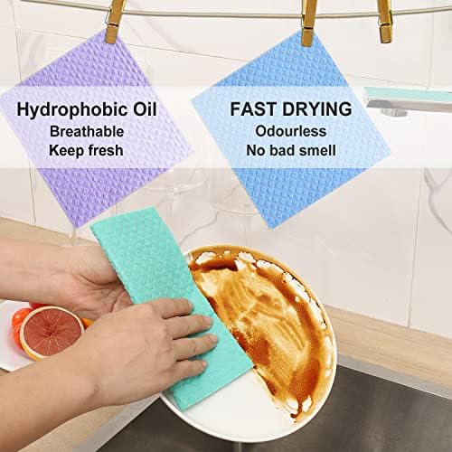 Swedish Dish Cloths 10 Pack for Kitchen Washing Dishes - Image 3