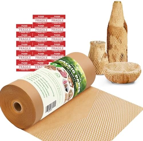 Honeycomb Packing Paper for Moving, Protective Wrapping Paper 12" x 400ft by BesitekPackingPaper