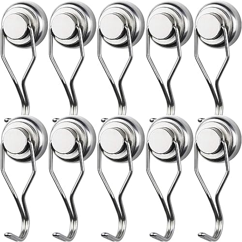 MIKEDE Magnetic Hooks Heavy Duty 80LB+ Swivel Swing Strong Magnet Hook by MIKEDE