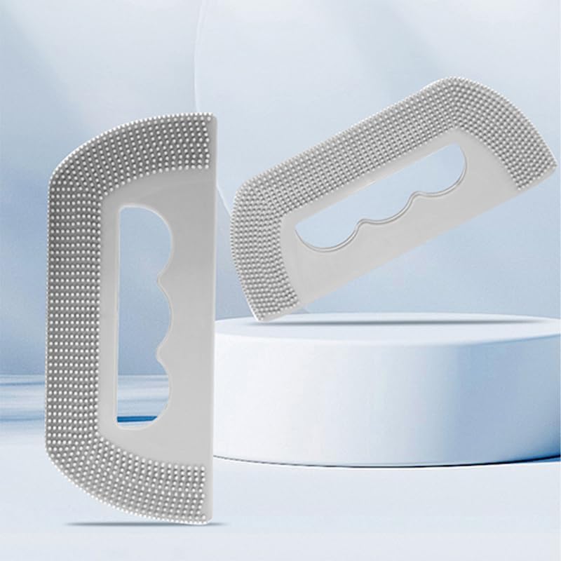 Silicone Pet Hair Remover – 2-Pack Portable Lint & Fur Scraper by MIXNEX