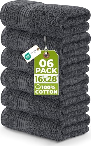 Utopia Towels 6 Piece Hand Towels Set, 16x28 in, 100% Cotton by Unknown