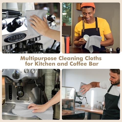 AIDEA Microfiber Glass Cleaning Cloth-12PK, Magic Cleaning Cloth Grey 11×11" - Image 4