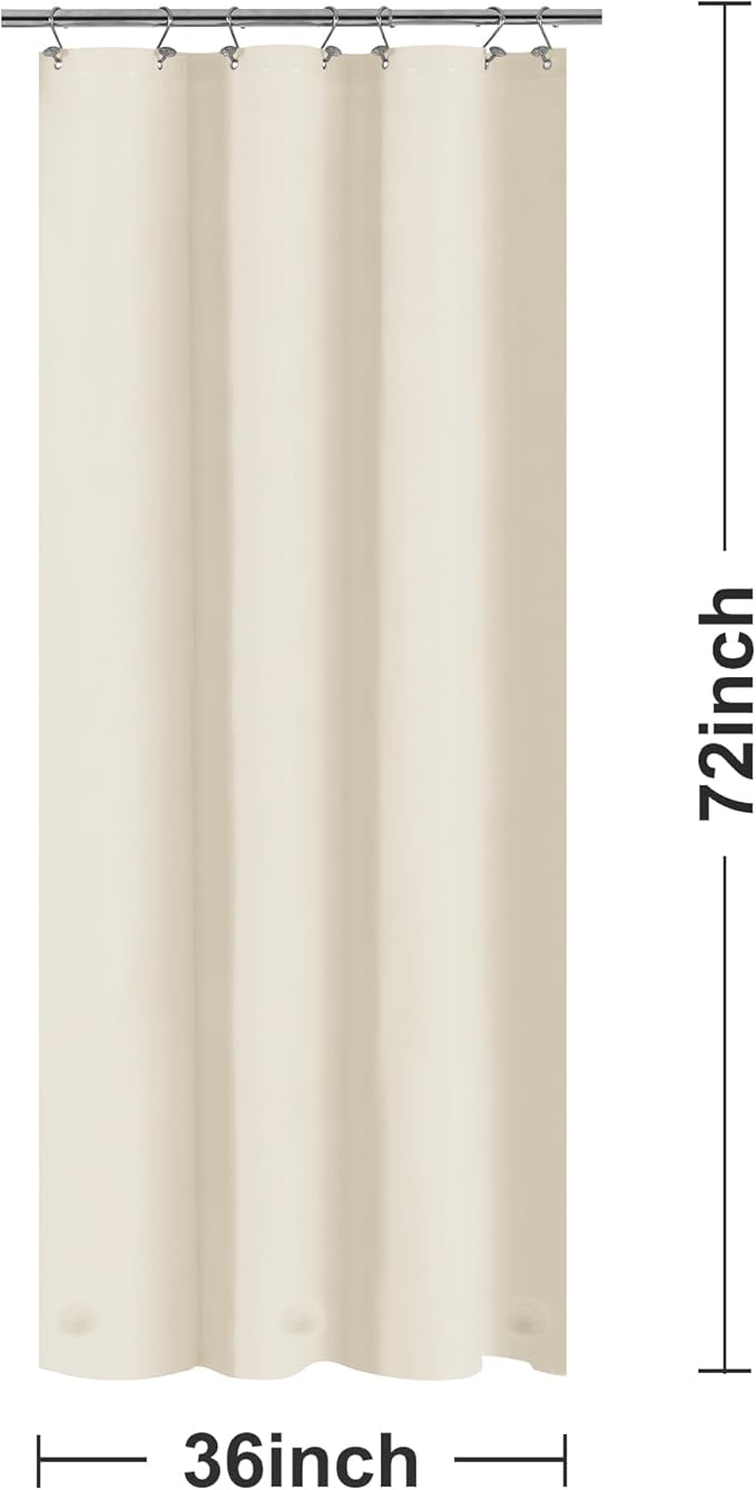 Barossa Design Stall Waterproof PEVA Shower Curtain Liner - Image 6