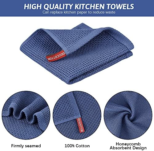 Nialnant 100% Cotton Waffle Weave Dish Cloths, 4 Pack Super Absorbent Dish - Image 3