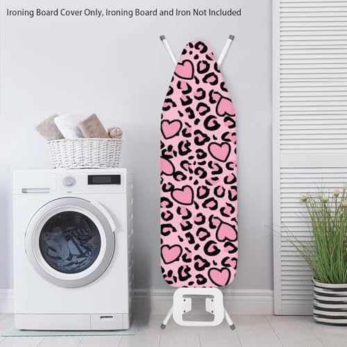 Leopard Print Ironing Board Covers Dustproof Ironing Board Cover and Pad Stain - Image 3