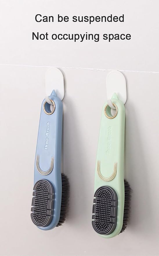Double-Sided Shoe Brush, Long Handle - Image 5