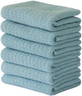 CRAFTSWORTH Cotton Kitchen Towels15 x 26" Solid Aqua Kitchen Hand Towels by CRAFTSWORTH