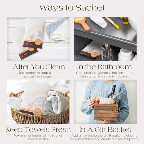 Sandalwood Scented Sachets Pack of 3, Everyday - Image 5