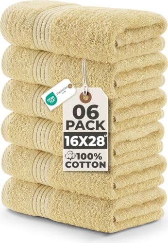 Utopia Towels 6 Piece Hand Towels Set, 16x28 in, 100% Cotton by Unknown