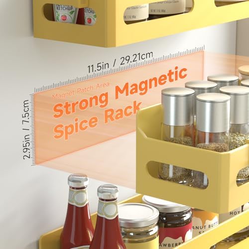 Sevenblue 4-Pack Magnetic Spice Rack - Image 2