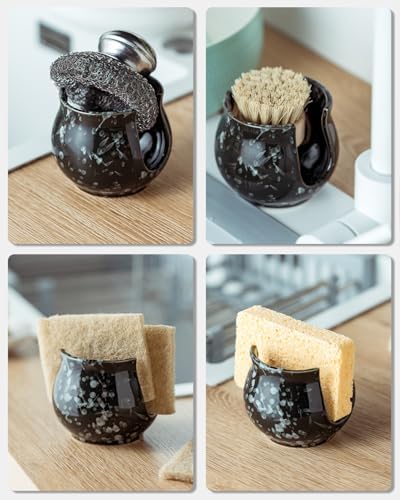 Zoeeker Kitchen Sponge Holder, Ceramic Dish Sponge Holder - Image 5
