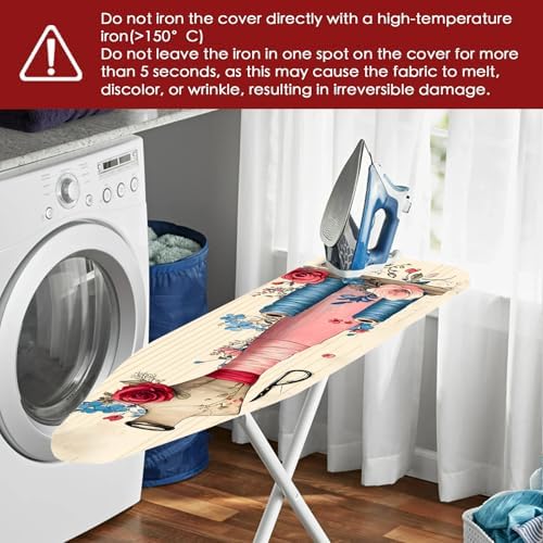 Nuxovilar Sewing Mannequin Ironing Board Cover 15x54 Inches Polyester - Image 6