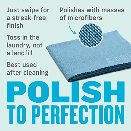 E-Cloth Glass & Polishing Cloths, Premium Microfiber Glass Cleaner, Glass and - Image 3
