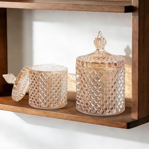 2 Pack Qtip Holder Apothecary Jars - Image 4