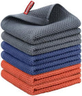 Nialnant 6 Pack Kitchen Towels 100% Cotton Waffle Weave by Nialnant