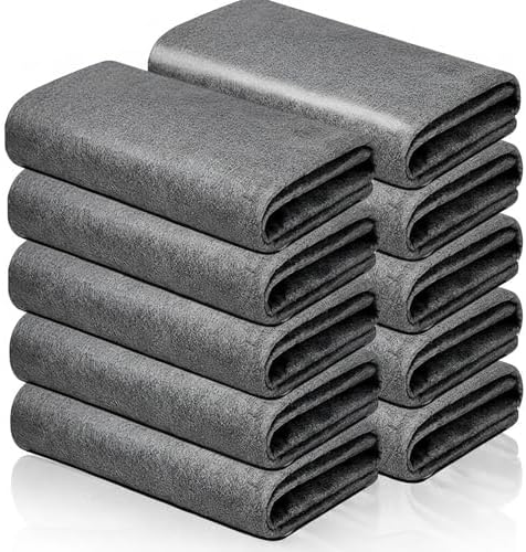 10 Pack Microfiber Cleaning Cloths, Thickened Streak Free & Lint Free Glass by MUAECH%E2%80%94%E2%80%94MakeUAnElegantHOME