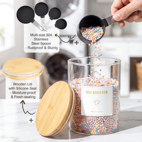 Luxspire Laundry Pods & Powder Container, Laundry Room Organization, 2 Pack - Image 3