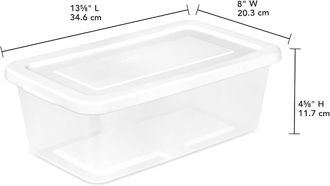 Sterilite 6 Quart Storage Box, 12 Pack - Image 3