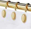 Gold Shower Curtain Hooks Rings, Zinc Alloy by iToplin