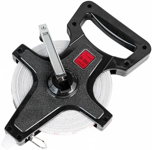 Champion Sports Open Reel Measuring Tapes – Durable Hand Crank by ChampionSports