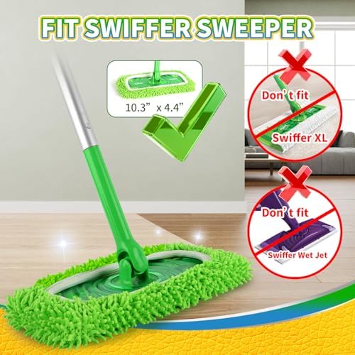 6 Pack Reusable Microfiber Mop Pads Compatible - Image 2
