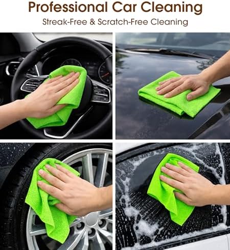 Microfiber Cleaning Cloth Roll, 100 Pack 12 x 12 Inch Tear Away Reusable Paper - Image 2