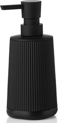 YAUKPH Small Soap Dispenser for Bathroom and Kitchen Black Silicone Base | by KellyHome
