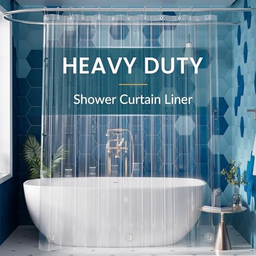 Titanker Clear Shower Curtain Liner, Premium PEVA Shower Liner Heavy Duty by Titanker