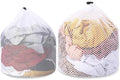 2pcs Mesh Laundry Bags for Socks, Machine Washable Drawstring Design Travel by Mozeat+Lens