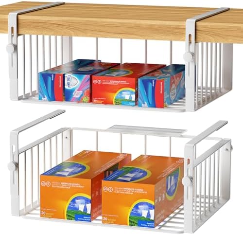 AmonHouseware 2Pack Under Shelf Storage Basket Organizer by AmonHouseware