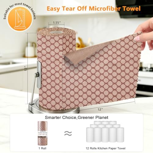 Viraelive Microfiber Cleaning Cloth Roll, 50 Pack - Image 2