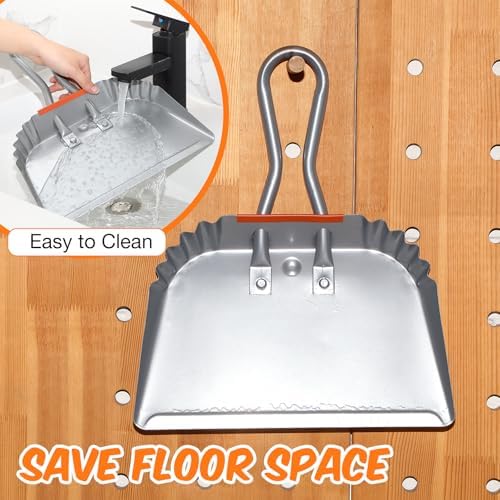 Mumufy 4 Pack 12" Heavy Duty Metal Dustpan - Image 4