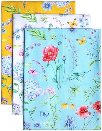 Maison d' Hermine Kitchen Towels Set of 3 Reusable 100% Cotton 27.50" x 20" by MaisondHermine