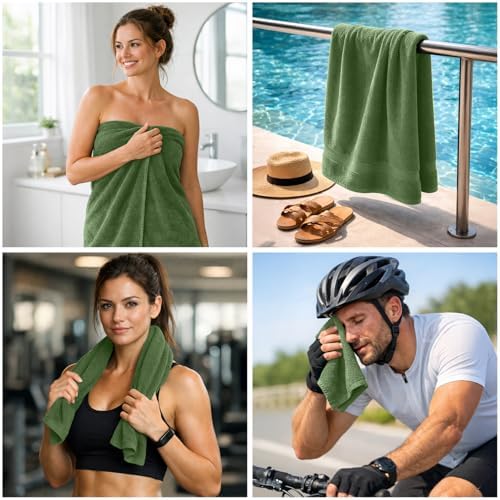 DAN RIVER 8 Piece Luxury Bath Towels - Image 3
