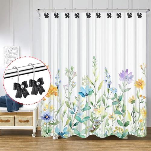 12PCS Shower Curtain Hooks Rings - Image 4